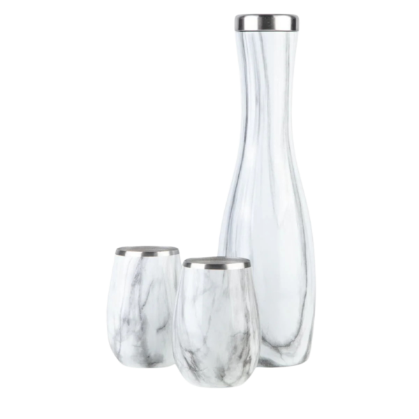 Insulated Carafe and Wine Tumbler Set