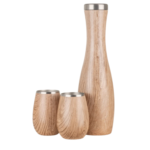 Insulated Carafe and Wine Tumbler Set