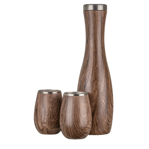 Insulated Carafe and Wine Tumbler Set