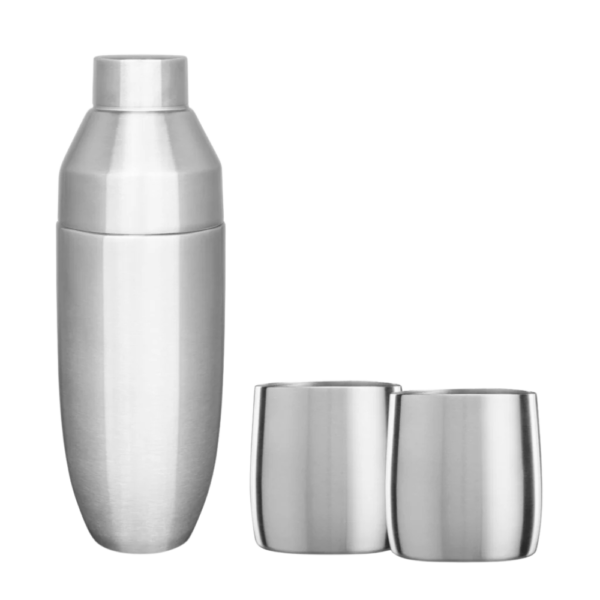 Insulated Cocktail Shaker and Rocks Barware Set