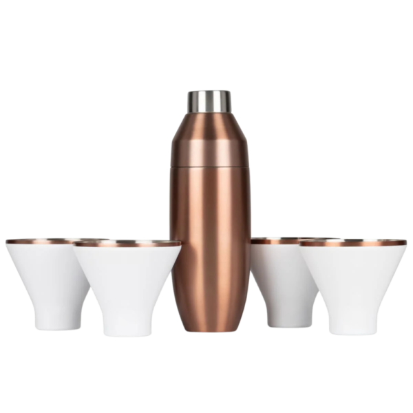 Insulated Cocktail Shaker and Martini Tumbler Set