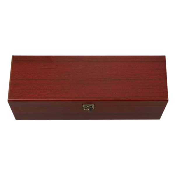 1-Bottle Red Wooden Wine Gift Box