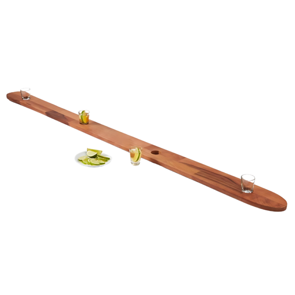 Wooden Shot Ski Flight Tray