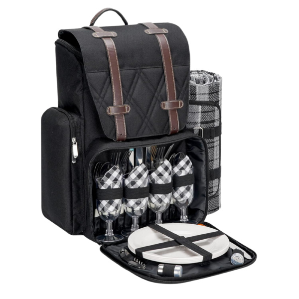 4-Person Insulated Cooler Picnic Backpack